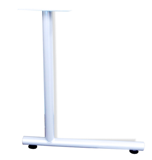 Table Leg C Type with Glides 30" D White