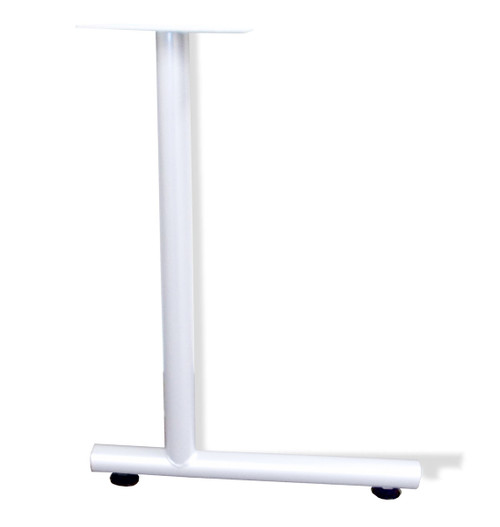 Table Leg C Type with Glides 24" D White