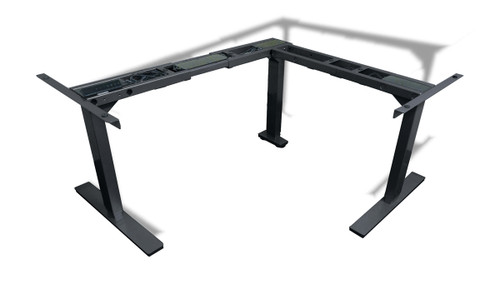 Powered Table Base Three Stage 3 Motor 90 degree Black