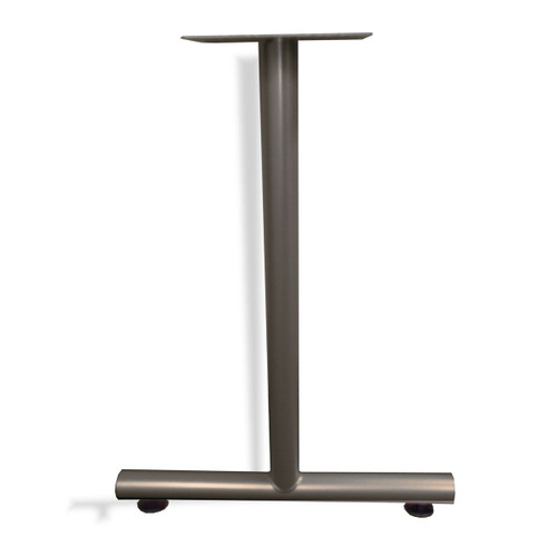 Table Leg T Type with Glides 24" D Medium Tone