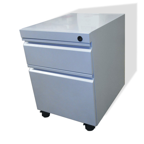 Pedestal Mobile Short 19" BF SL Silver