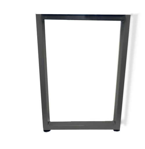 Table Leg Open Frame O Type with glides 18 D Medium Tone