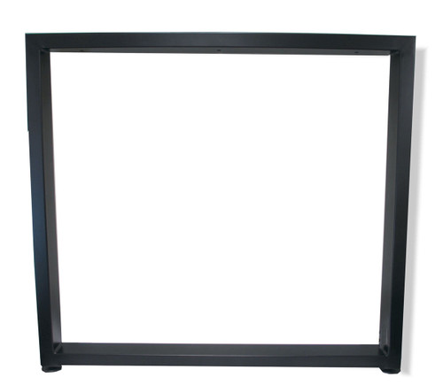 Table Leg Open Frame O Type with glides 30" D Black Umber