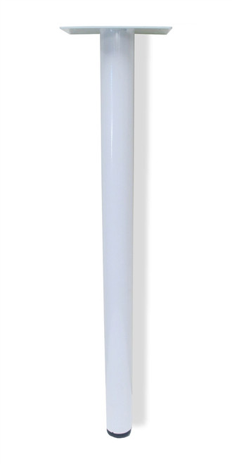 Table Leg Single 2" White with glide