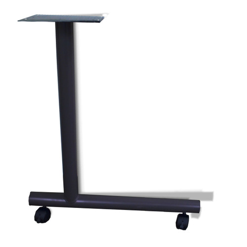 Table Leg C Type with Caster 30" D Black Umber