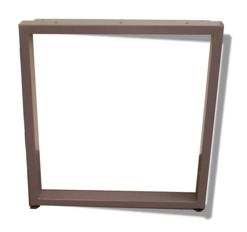 Table Leg Open Frame O Type with glides 24" D Medium Tone