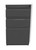 Pedestal Full Pull Support 20 Deep BBF BU Black Umber