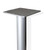 Table Leg T Bevel Base with Casters 24 D Silver
