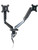 Monitor Arm OM-TBS-11 Dual VESA Mount Gas Spring Black