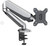Monitor Arm OM-TBS-05 Single VESA Mount Gas Spring Silver