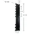 Bracket, High Shelf End, Conversion, Ethos Black