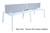 Easy Bench Double Two Person Add on Unit 48x72 White