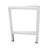 Table Leg H 24 with Glides Rectangular Tube White