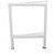 Table Leg H 24 with Glides Rectangular Tube White