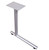 Table Leg C Type with Glides 30" D Silver
