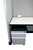 Top Worksurface Laminate White-Folkstone black edge 24 x24
