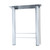 Table Leg H Type with Glides 30" D White