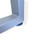 Table Leg Open Frame O Type with glides 18 D Silver