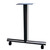 Table Leg T Type with Caster 30" D Black Umber