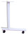 Table Leg C Type with Caster 24" D White