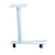 Table Leg C Type with Caster 24" D White