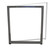 Table Leg Open Frame O Type with glides 24" D Medium Tone