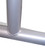 Table Leg T Type with Glides 30" D Silver