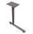 Table Leg C Type with Glides 24" D Medium Tone