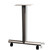 Table Leg T Type with Caster 24" D Medium tone