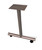 Table Leg T Type with Caster 24" D Medium tone