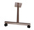 Table Leg T Type with Caster 24" D Medium tone