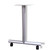 Table Leg T Type with Caster 24" D Silver