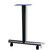 Table Leg T Type with Caster 24" D Black Umber