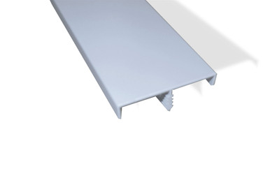 42-Inch AO2 Cubicle Panel Silver Aluminum Top Trim