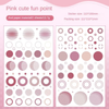 Circle Stickers in various sizes - 2 Sticker Sheets