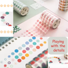 Small dot sticker roll, dots washi tape, 3m roll