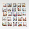 Romantic Floral Decorative Windows & Doors set of PET Stickers - pack 50