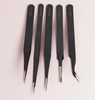 Anti-Static Tweezers - set of 5, tip close-up
