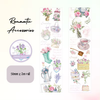Flower shop paper sticker roll, 50mm x 2m