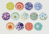 Temari Ball Washi Stickers Roll - Bright Fun Colours - Bande