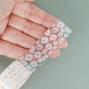 BGM Clear Tape - White Daisy Flower - 20mm applied to hand, showing sheer matte finish