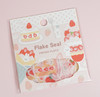 Strawberry Desert & Bunnies Flake Stickers - 54 sticker pack