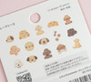 Kawaii Dog - Fuwafuwa Animals Flake Stickers - 45 sticker pack