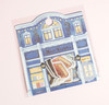 Fantasy Shopping District Flake Stickers - Magic Bookstore- 45 stickers