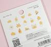 Kawaii Chick - Fuwafuwa Animals Flake Stickers - 45 sticker pack
