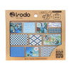 Blue Japanese pattern Irodo fabric transfer sticker sheet — iron-free fabric stickers by Paper Pen Sanpo