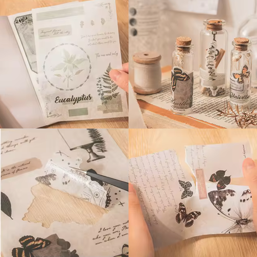 Sticker Book - Various Stickers & Background Paper Sticker - 40 Pages