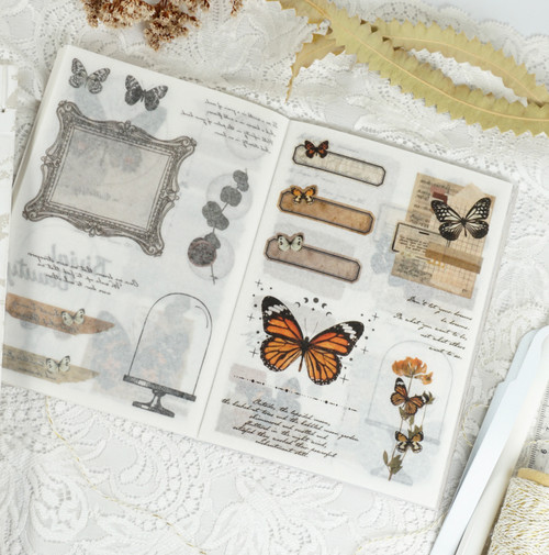 Sticker Book - Various Stickers & Background Paper Sticker - 40 Pages