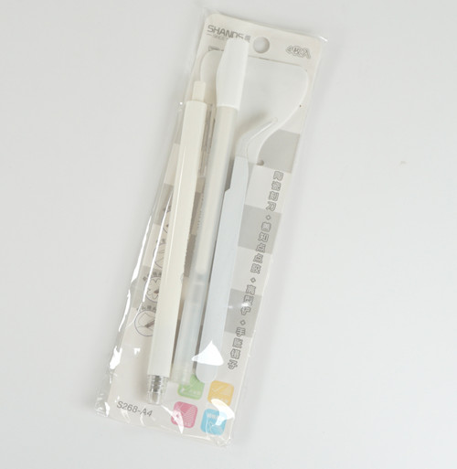 Junk Journal Set, Paper Art, Collage Tools, Set of 4, Craft Tweezer, Blade Pen, Spade Tool and Glue Pen