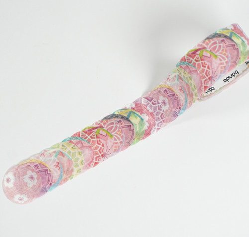 Temari Ball Washi Stickers Roll - Light pink - Bande